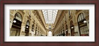 Framed Interiors of a hotel, Galleria Vittorio Emanuele II, Milan, Italy