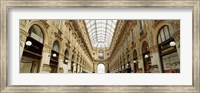 Framed Interiors of a hotel, Galleria Vittorio Emanuele II, Milan, Italy
