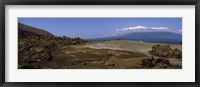 Framed Landscape with ocean in the background, Isabela Island, Galapagos Islands, Ecuador