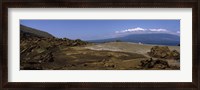 Framed Landscape with ocean in the background, Isabela Island, Galapagos Islands, Ecuador