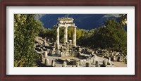 Framed High angle view of a monument, Tholos De Marmaria, Delphi, Greece