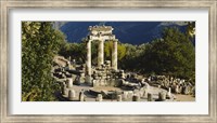 Framed High angle view of a monument, Tholos De Marmaria, Delphi, Greece