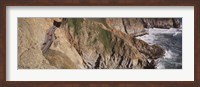 Framed USA, California, Big Sur, Pacific Coast Highway 1, High angle view of freeway