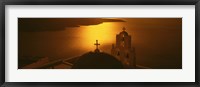 Framed Greece, Santorini, Fira, Church of Anastasis, High angle view of a Church