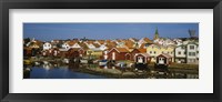 Framed High Angle View Of A Town, Smogen, Bohuslan, Sweden