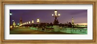 Framed Alexander III Bridge, Paris, France