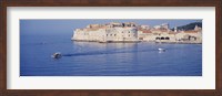 Framed Two boats in the sea, Dubrovnik, Croatia