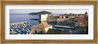 Framed Harbor Of Dubrovnik, Croatia