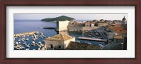 Framed Harbor Of Dubrovnik, Croatia