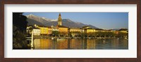 Framed Town At The Waterfront, Ascona, Ticino, Switzerland