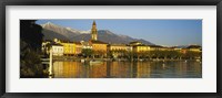 Framed Town At The Waterfront, Ascona, Ticino, Switzerland