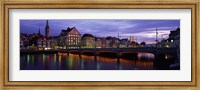 Framed River Limmat Zurich Switzerland