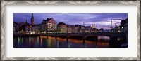 Framed River Limmat Zurich Switzerland