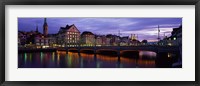 Framed River Limmat Zurich Switzerland