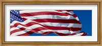Framed Close-up of an American flag fluttering, USA
