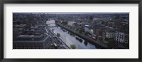 Framed High angle view of a city, Dublin, Leinster Province, Republic of Ireland