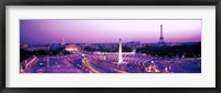 Framed Dusk Place de la Concorde Paris France