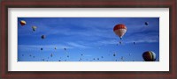 Framed Low angle view of hot air balloons, Albuquerque, New Mexico, USA