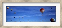 Framed Low angle view of hot air balloons, Albuquerque, New Mexico, USA