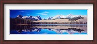 Framed Little Redfish Lake Mountains ID USA