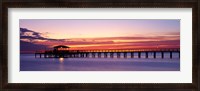 Framed Sunset Mobile Pier AL USA