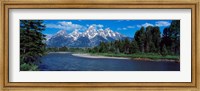 Framed Snake River & Grand Teton WY USA