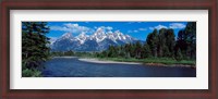 Framed Snake River & Grand Teton WY USA