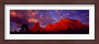 Framed Rocks at Sunset Sedona AZ USA