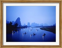 Framed Night Fishing Guilin China