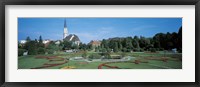 Framed Gardens at Schonbrunn Palace Vienna Austria