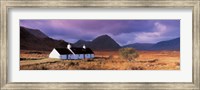 Framed Black Rock Cottage White Corries Glencoe Scotland
