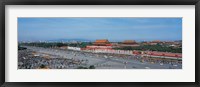 Framed Aerial view of Tiananmen Square Beijing China