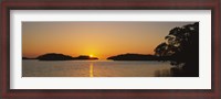 Framed Refection of sun in water, Everglades National Park, Miami, Florida, USA