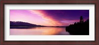 Framed Sunset Jackson Lake Grand Teton National Park WY USA