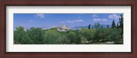 Framed Ruined buildings on a hilltop, Acropolis, Athens, Greece