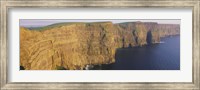 Framed High Angle View Of Cliffs, Cliffs Of Mother, County Clare, Republic Of Ireland