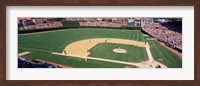 Framed Packed stadium at Wrigley Field, USA, Illinois, Chicago