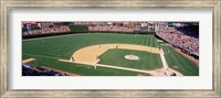 Framed Packed stadium at Wrigley Field, USA, Illinois, Chicago