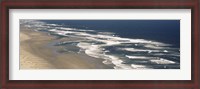 Framed Waves on the beach, Florence, Lane County, Oregon, USA