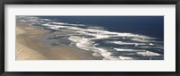Framed Waves on the beach, Florence, Lane County, Oregon, USA