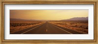 Framed Desert Highway, Nevada, USA