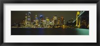 Framed Sydney Harbor Bridge, Australia