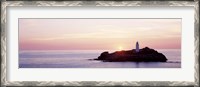 Framed Sunset, Godrevy Lighthouse, Cornwall, England, United Kingdom