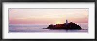 Framed Sunset, Godrevy Lighthouse, Cornwall, England, United Kingdom