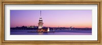 Framed Sunset Lighthouse Istanbul Turkey