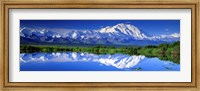 Framed Alaska Range, Denali National Park, Alaska, USA