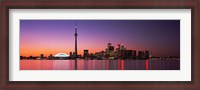 Framed Reflection of buildings in water, CN Tower, Toronto, Ontario, Canada
