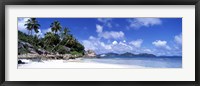 Framed Beach on La Digue Island Seychelles