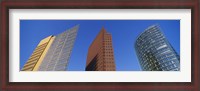 Framed Low Angle View Of Skyscrapers, Potsdam Square, Berlin, Germany