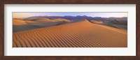 Framed Sand Dunes in Death Valley National Park, California